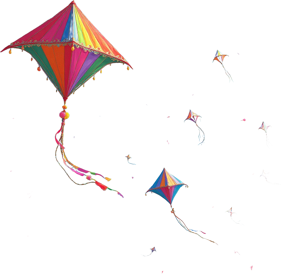 Colorful Kites in the Sky